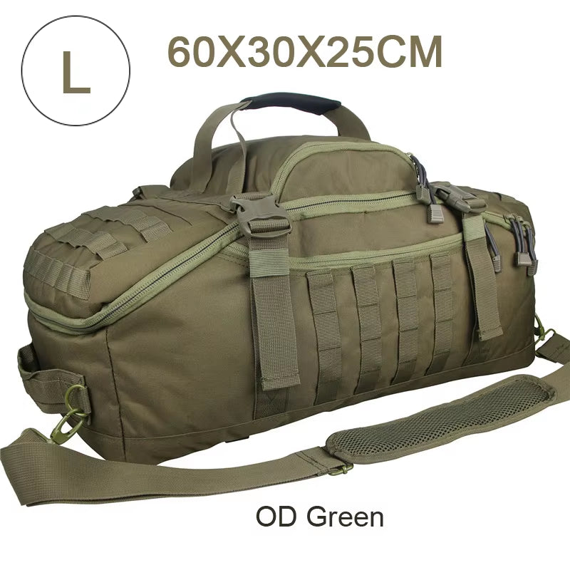 30L 45L 80L Sport Travel Bag Molle Tactical Backpack Gym Fitness Bag Large Duffle Bags for Camping Hunting Fishing