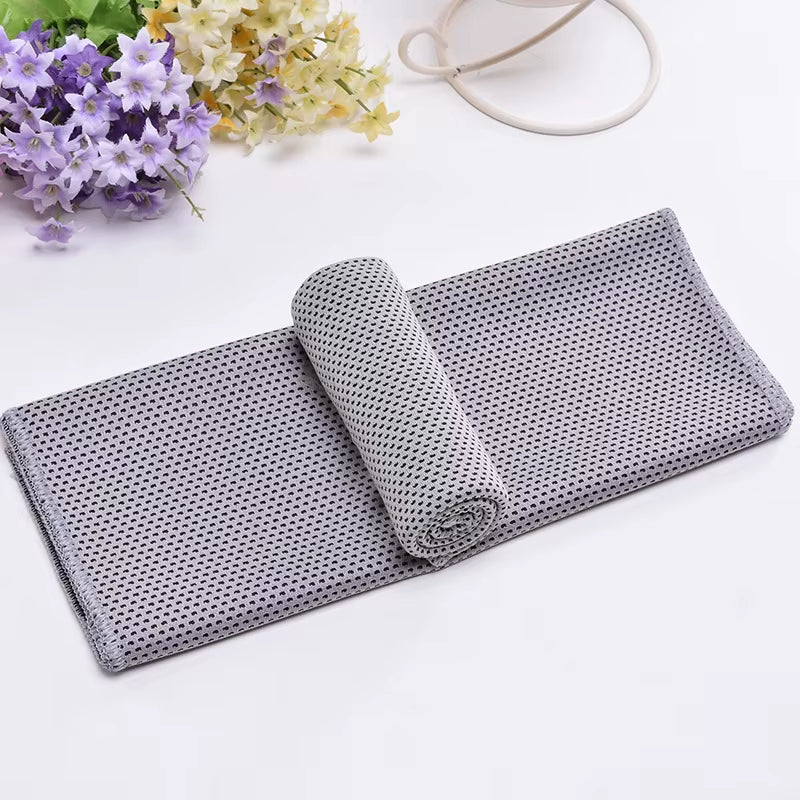 Cooling Towel Neck Wrap Lce Sports Beach Towels Cold Microfiber Cloth for Yoga Golf Gym Fitness Summer Outdoor Work100X30Cm