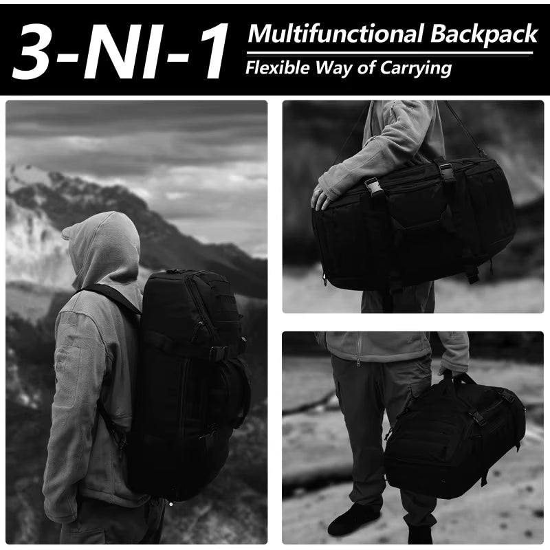 30L 45L 80L Sport Travel Bag Molle Tactical Backpack Gym Fitness Bag Large Duffle Bags for Camping Hunting Fishing