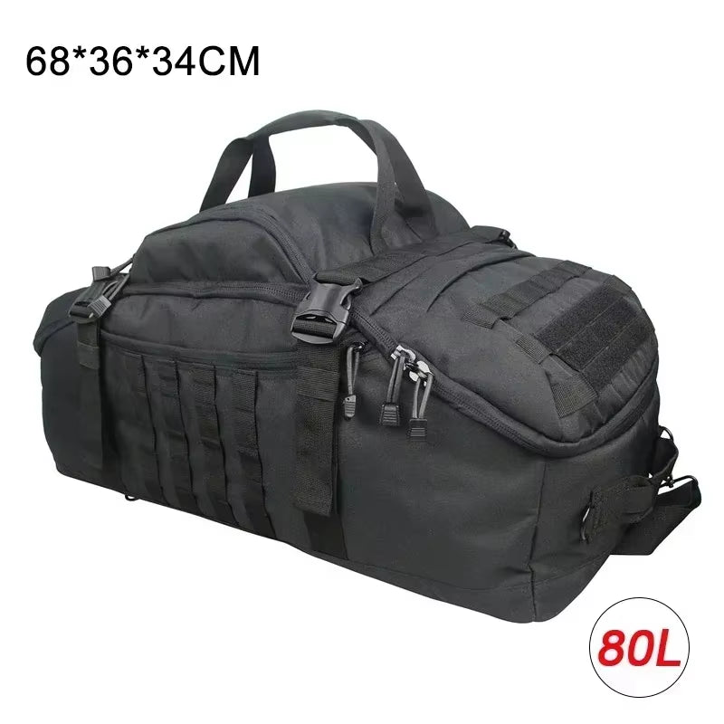 30L 45L 80L Sport Travel Bag Molle Tactical Backpack Gym Fitness Bag Large Duffle Bags for Camping Hunting Fishing
