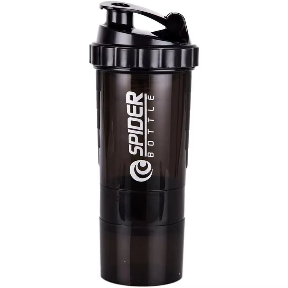 3 Layers Shaker Protein Bottle Powder Shake Cup Water Bottle Plastic Mixing Cup Body Building Exercise Bottle