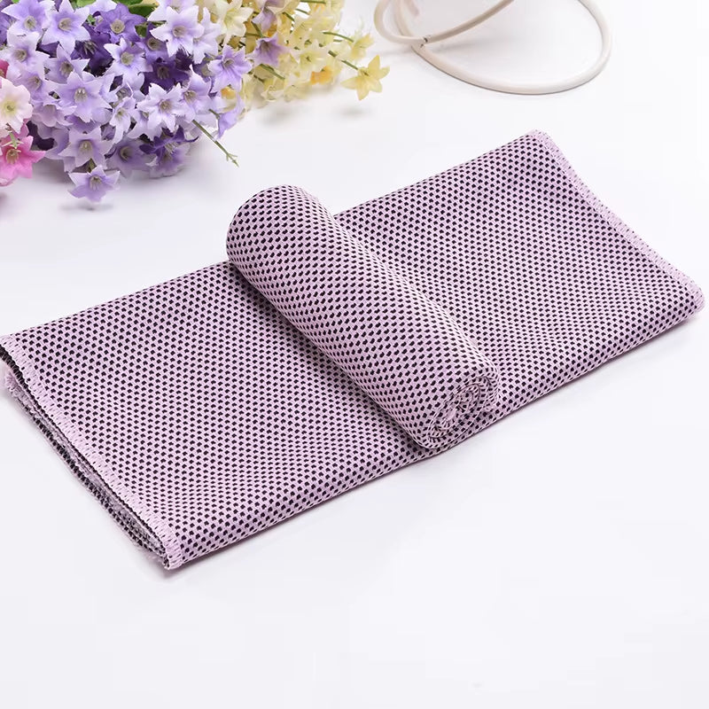 Cooling Towel Neck Wrap Lce Sports Beach Towels Cold Microfiber Cloth for Yoga Golf Gym Fitness Summer Outdoor Work100X30Cm