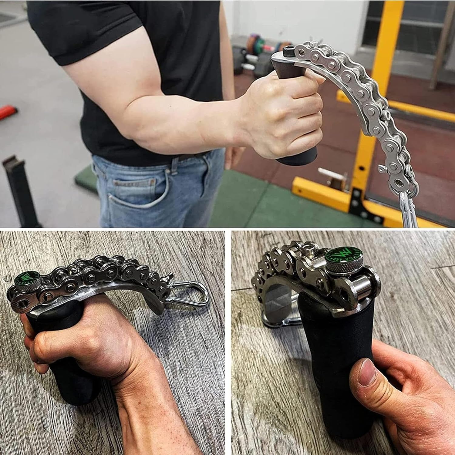 Ultimate Arm Wrestling Pronation Exercise Handles - Heavy-Duty 304 Stainless Steel, 400 Lbs Wrist & Forearm Strength Trainer