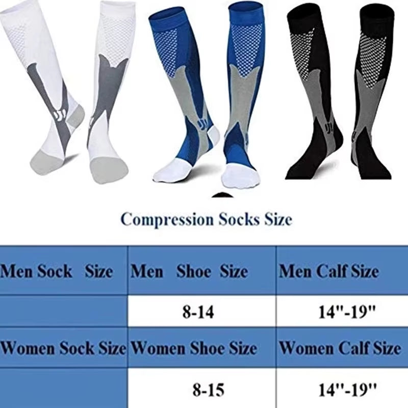 Compression Socks Medical Varicose Veins Nylon Medical Nursing Stockings Fit for Sports Black Compression Socks for anti Fatigue