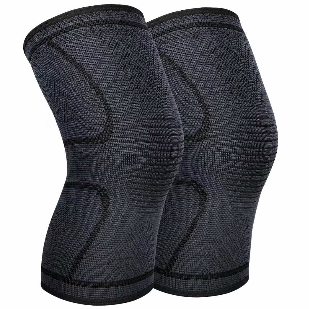 2 Pack Knee Brace Support Knee Compression Sleeve for Men Women Joint Pain Relief Arthritis Meniscus Tear Injury Recovery Running Squats Weight Lifting Football