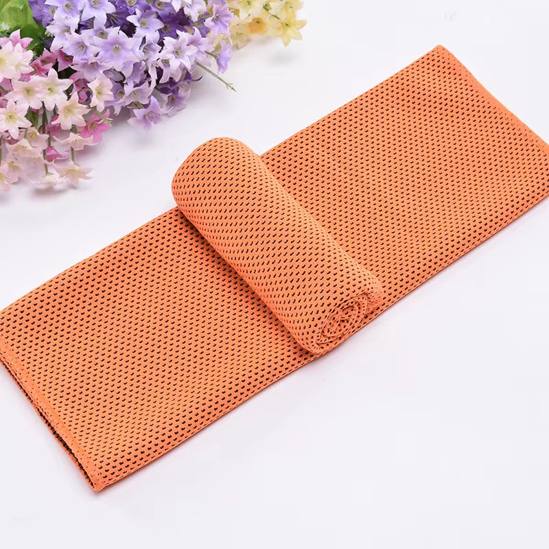 Cooling Towel Neck Wrap Lce Sports Beach Towels Cold Microfiber Cloth for Yoga Golf Gym Fitness Summer Outdoor Work100X30Cm