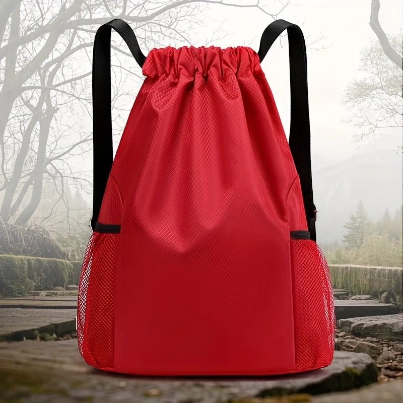 Neutral Drawstring Backpack, Large Capacity Sports Bag, Suitable for Travel, Sports, Fitness, Large Capacity Men'S Backpacks