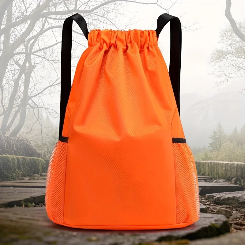 Neutral Drawstring Backpack, Large Capacity Sports Bag, Suitable for Travel, Sports, Fitness, Large Capacity Men'S Backpacks