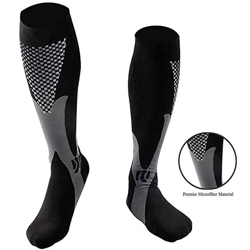 Compression Socks Medical Varicose Veins Nylon Medical Nursing Stockings Fit for Sports Black Compression Socks for anti Fatigue