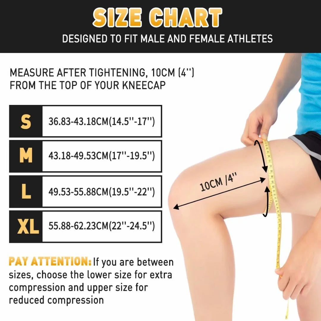 2 Pack Knee Brace Support Knee Compression Sleeve for Men Women Joint Pain Relief Arthritis Meniscus Tear Injury Recovery Running Squats Weight Lifting Football