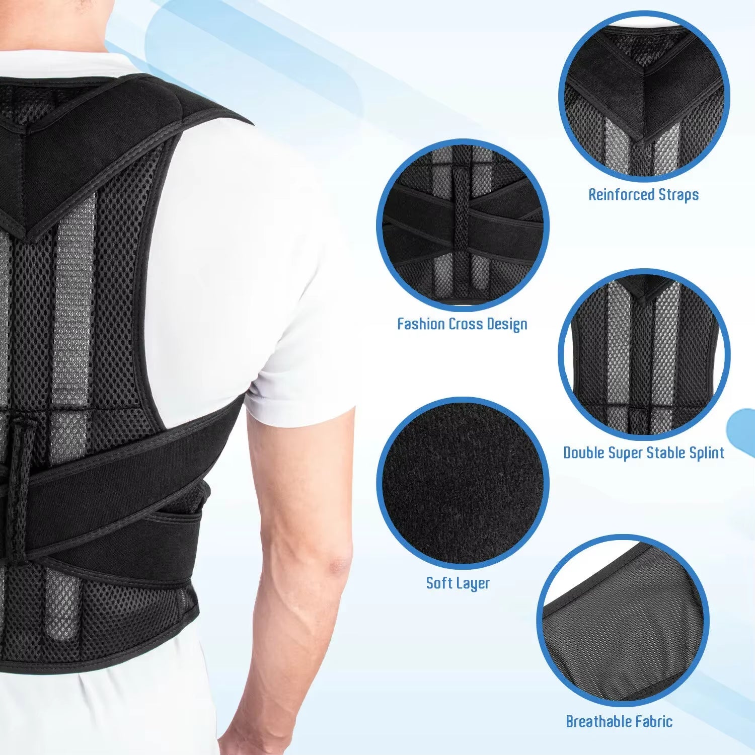 Zentrafit Adjustable spine Support Posture Corrector 