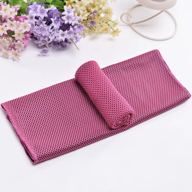 Cooling Towel Neck Wrap Lce Sports Beach Towels Cold Microfiber Cloth for Yoga Golf Gym Fitness Summer Outdoor Work100X30Cm