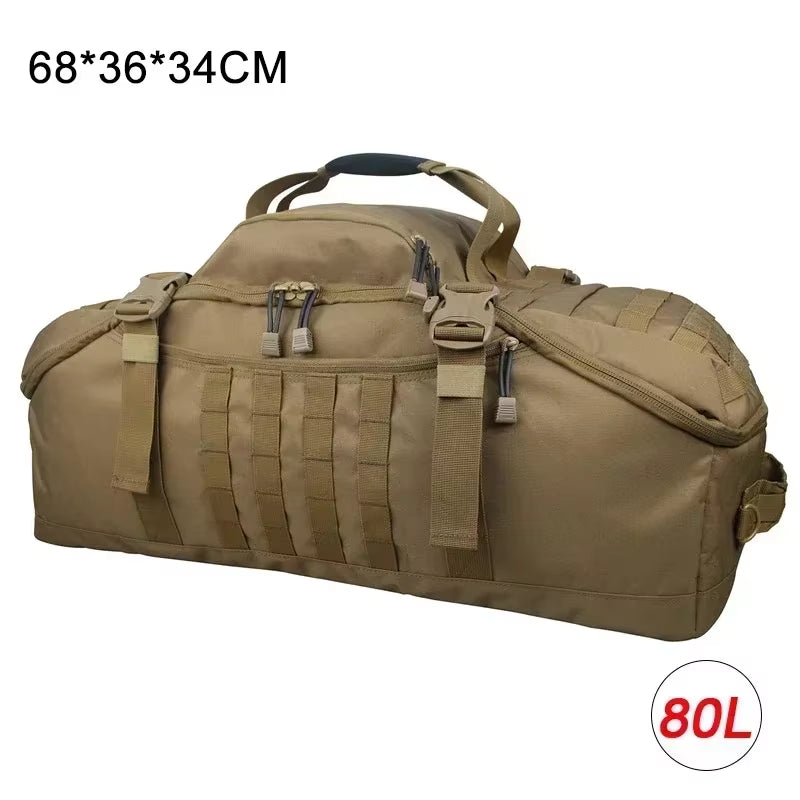 30L 45L 80L Sport Travel Bag Molle Tactical Backpack Gym Fitness Bag Large Duffle Bags for Camping Hunting Fishing